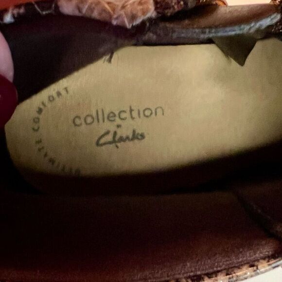 CLARKS Linvale Judith Vegan Snakeskin Bootie 8.5 W  *NEW* - Picture 9 of 14